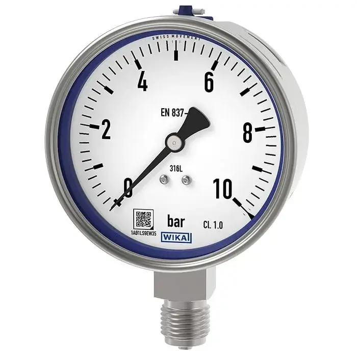 Bourdon tube pressure gauge