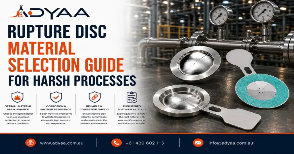 ADYAA RUPTURE DISC MATERIAL SELECTION GUIDE FOR HARSH PROCESSES