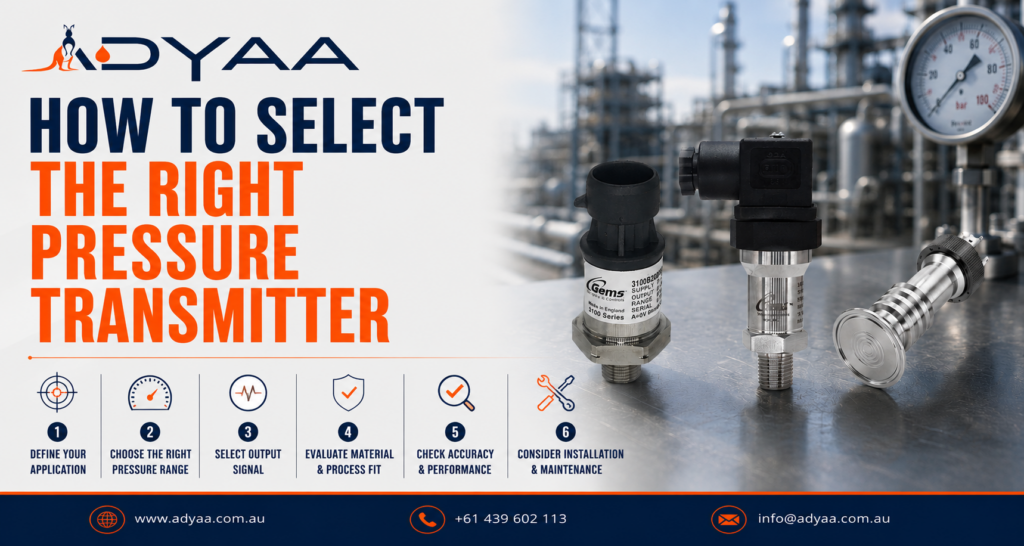 ADYAA HOW TO SELECT THE RIGHT PRESSURE TRANSMITTER
